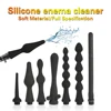Enema Shower Nozzle Anal Plug Sex Toys for Adults Men Women Gay Silicone Enemator Anal Vagina Cleaner Anus Rinse Soft Butt Plug 1