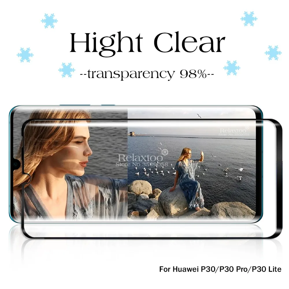 10D изогнутое стекло для huawei P30 Pro Lite на светильник Hauwei P 30 Pro закаленное стекло P 30Lite P30Pro защитная пленка