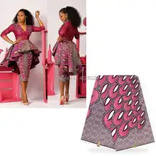 Анкара ткань настоящий голландский воск африканская вощеная ткань принтом для африканской одежды дизайн воск мягкий материал для вечернего платья подарок