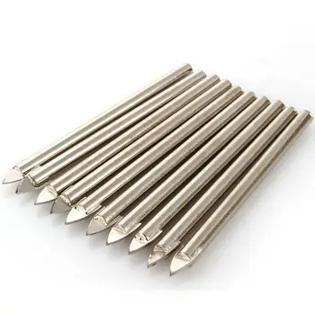 

10 x 6MM Tile Glass Ceramic Mirror Tungsten Carbide Drill Bit Set