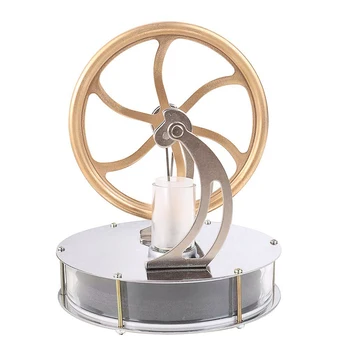 

New-Low Temperature Stirling Engine Motor Steam Heat Education Model Toy Kit Run Off The Temperature Difference