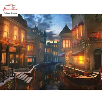 

Needlework,Embroidery,DIY Landscape Painting,Cross stitch,kits,14CT scenery home Cross-stitch,Sets For Embroidery C