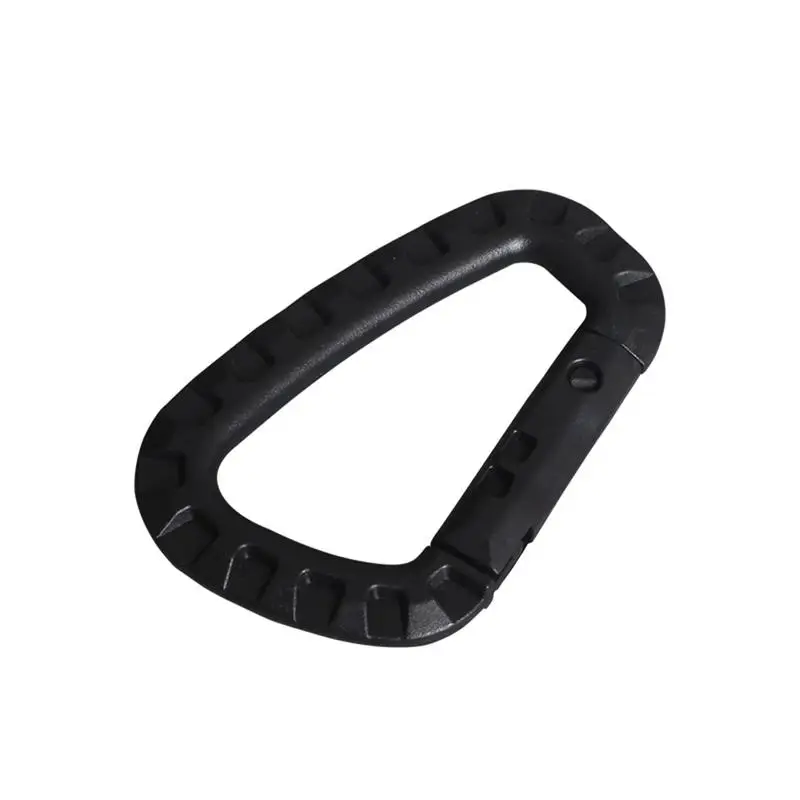 الفولاذ المقاوم للصدأ تسلق مشبك مفتاح سلسلة شنقا قفازات إلغاء سماعات Carabiners في الهواء الطلق التخييم التنزه اكسسوارات