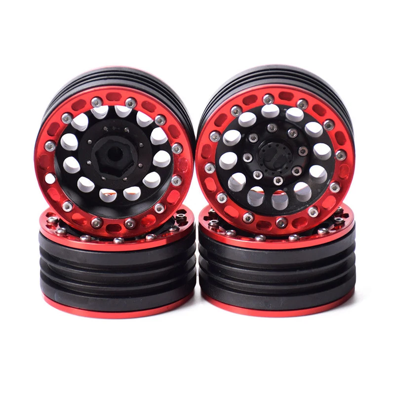 

4PCS 1.9Inch Alloy Wheel Rims For AXIAL SCX10 CC01 D90 1/10 Climbing Car Wheel Rims