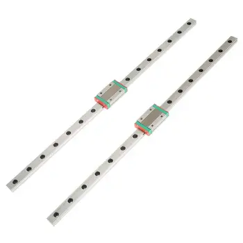 

New 2pcs LML12H Linear Guide Rails 400mm Length with MGN12H Slide Blocks Hardware