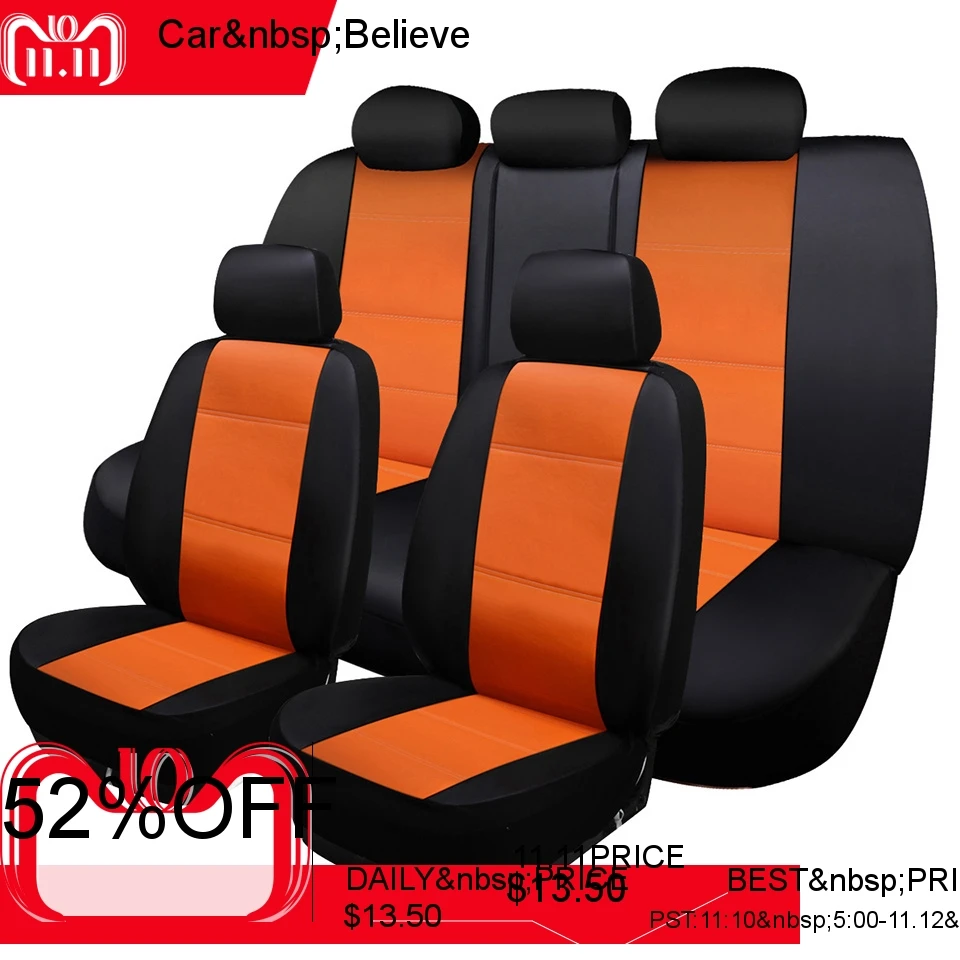 

Car Believe car seat cover For honda civic 2006-2011 cr-v accord 7 city FIT car accessories covers for vehicle seat Protector