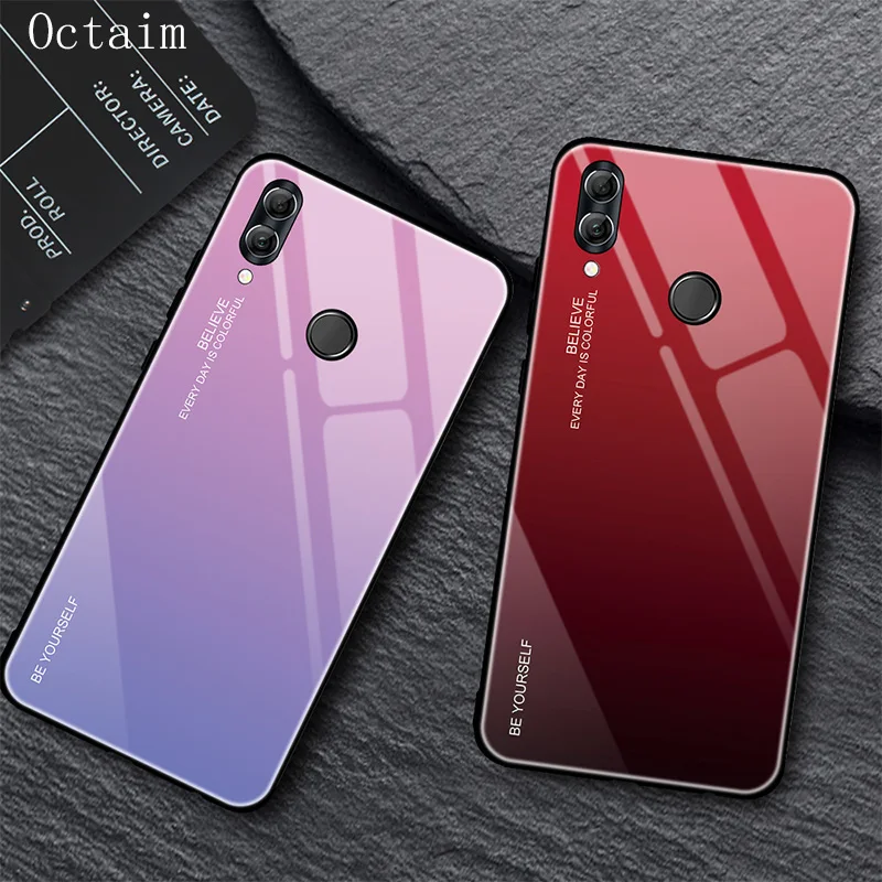 Чехол из закаленного стекла для Huawei P20 Lite Mate 10 20 V20 роскошный силиконовый чехол