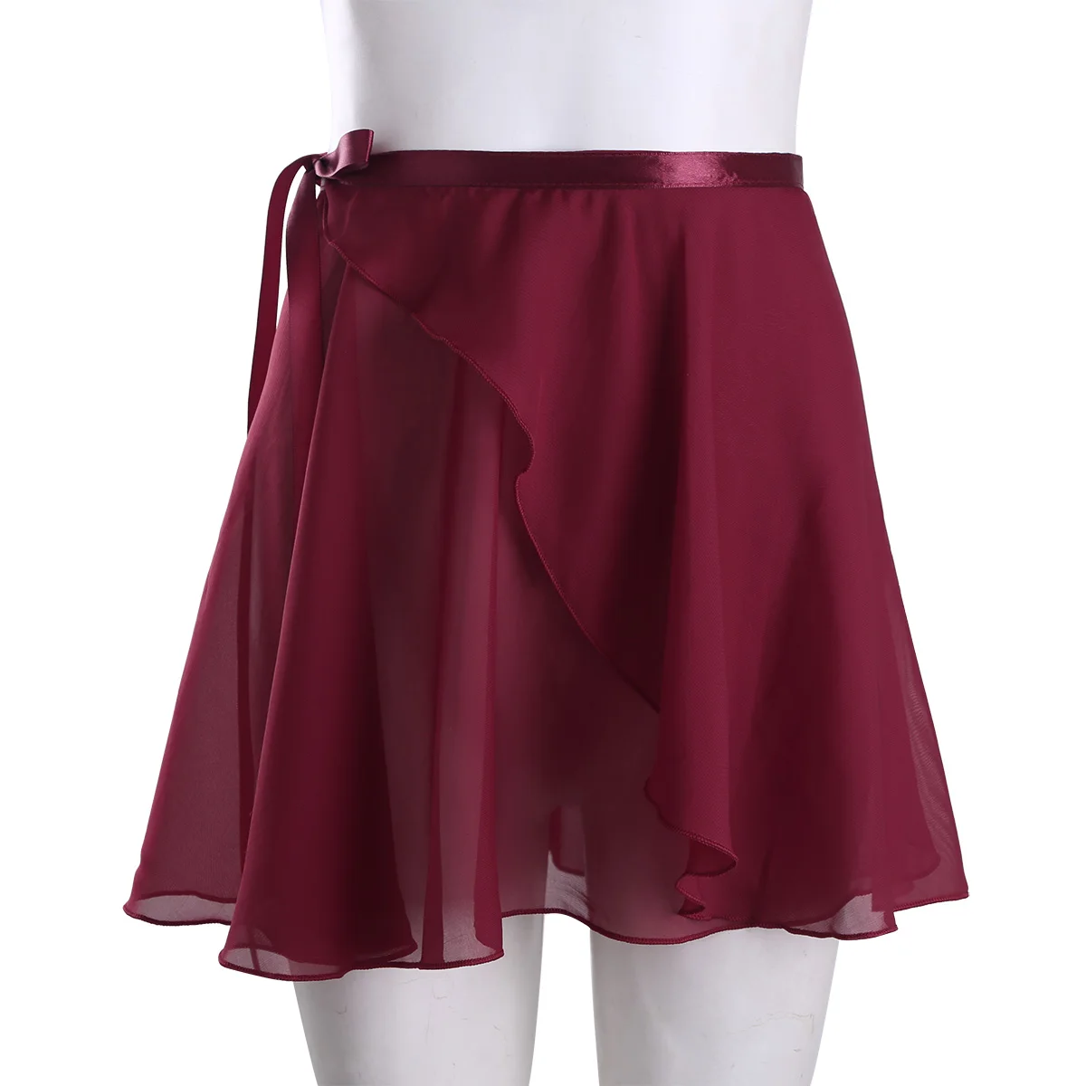 TiaoBug Women Adult Chiffon Sheer Wrap Skirt Ballet Skirt Ballet Dance Dancewear