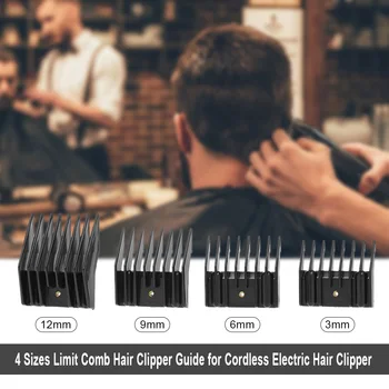 

4 Sizes Limit Comb Hair Clipper Guide Attachment for Cordless Electric Hair Clipper Shaver Salon Haircutting Tool