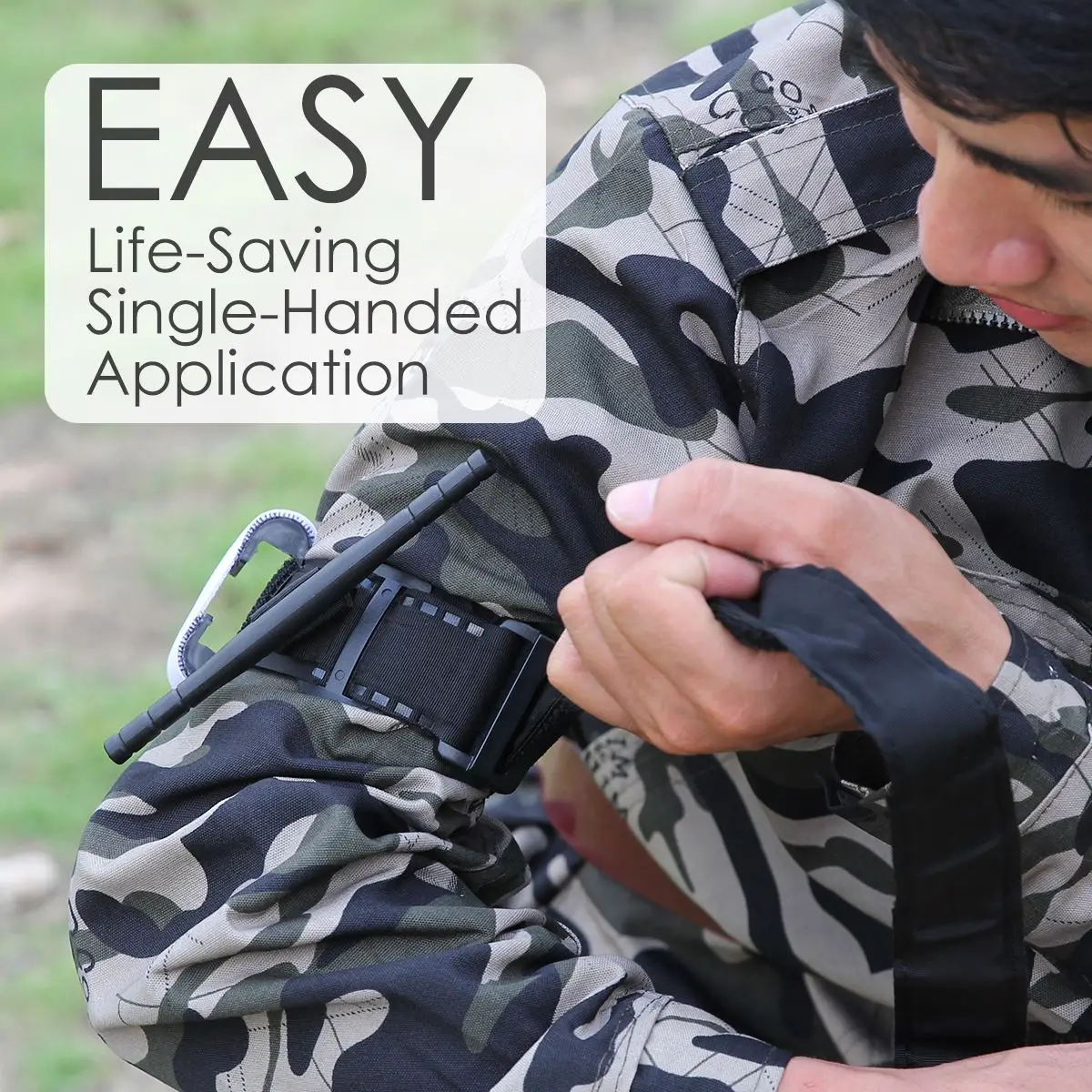 

Emergency Outdoor Tourniquet First Aid Tactical Swat Medic Life Saving Hemorrhage Control Outdoor Survival Tourniquet Belt