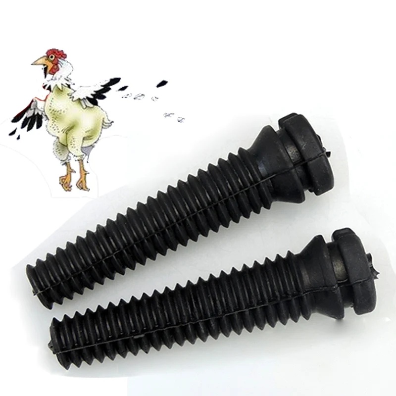 

30 pcs Black chicken Rubber Rod Poultry Plucking Fingers Hair Removal Machine Glue Stick Chicken Plucker High Qulity Length 11cm