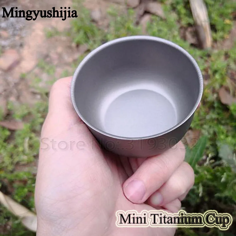

Ultralight Titanium Water Tea Coffee Wine Cup Outdoor Camping Hike Tableware Picnic accessory Travel Kit EDC Mini Titanium Cup