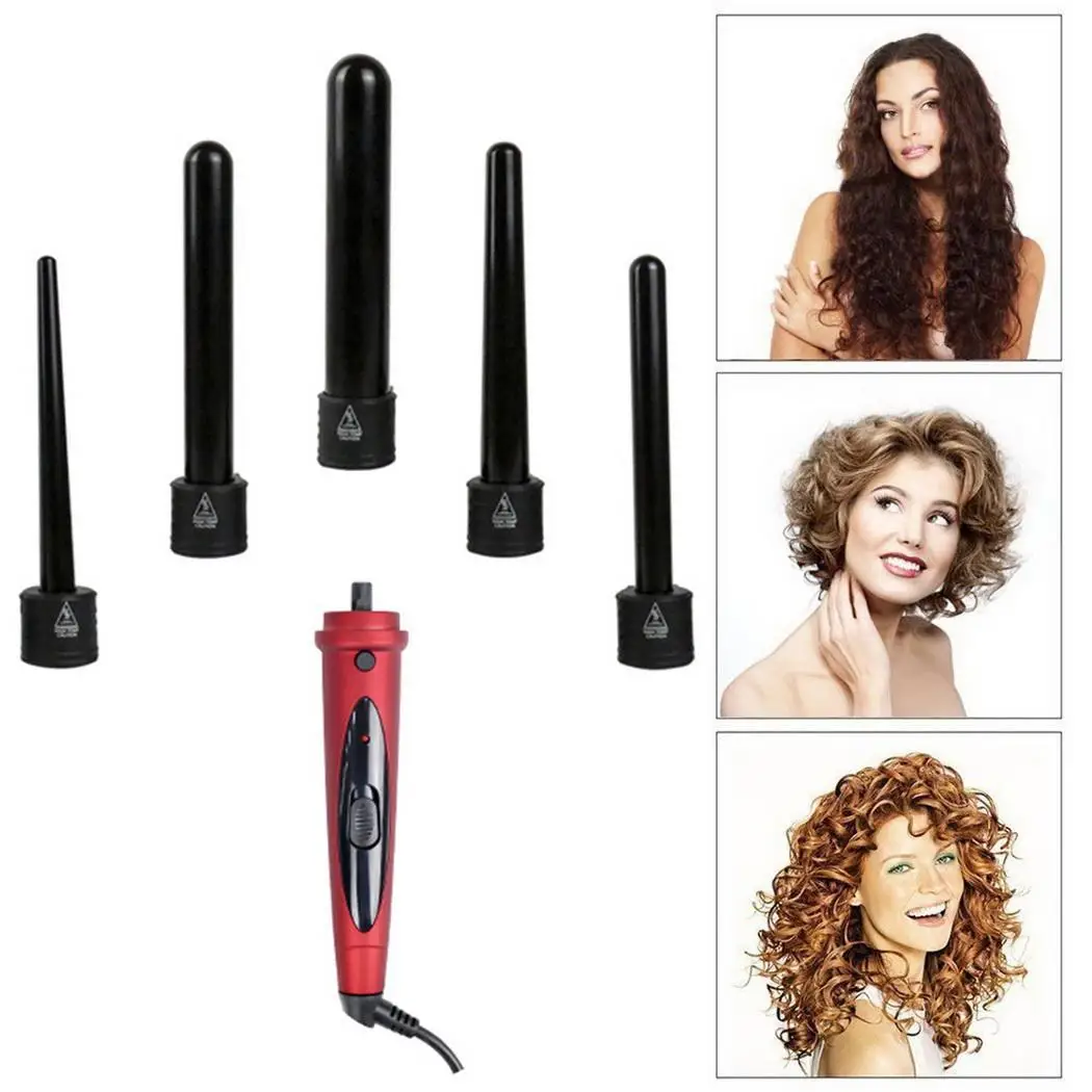 

5 In 1 Multifunctional Ceramic Hair Curling Hair Styling Wand Hair Curler 45W