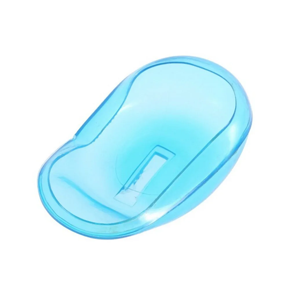 1 пара 2 шт. прозрачное силиконовое покрытие для уха краска для волос щит защита салона цвет синий новые аксессуары для укладки