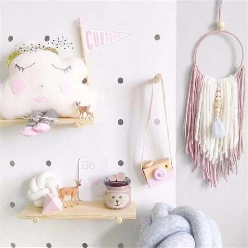 

2019 new metal ring wool tassel dream catcher wooden beads wall hanging tent accessories party decoration Valentine's Day gifts