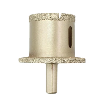 

Brazed Diamond Double Hole Hole Opener For Sink Water Pipe Basin Flower Pot Marble Reaming Tool