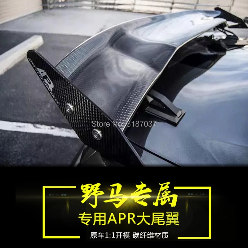 

For Ford Mustang 2015-2018 or sedan Carbon Fiber rear boot Wing Spoiler Rear Roof Spoiler Wing Trunk Lip Boot Cover Car Styling