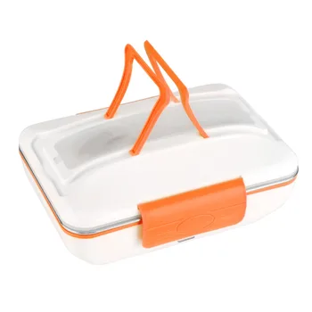 

New Car 12V 40W Electric Heating Lunch Box Stainless Steel Inner Pot Food Heater Heated Lunch Boxes Electric food Warmer
