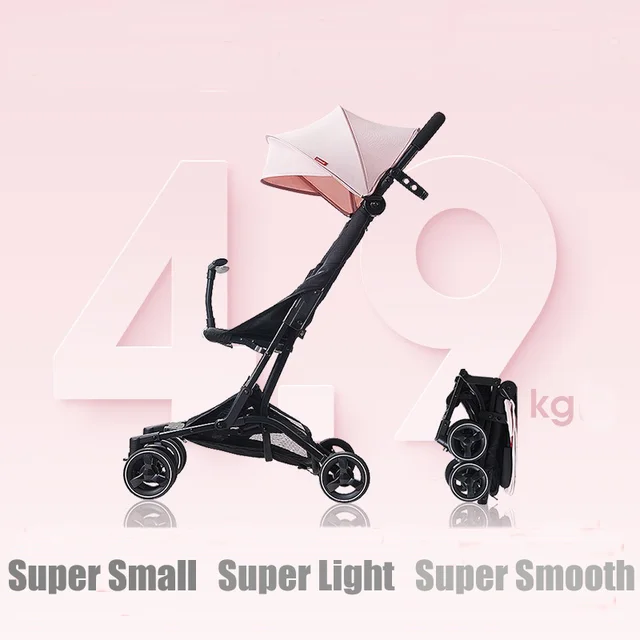 $US $127.82  Baby Stroller Folding Car Small Lightweight Trolley Pram Four Season Use Mom Stroller Shock-resista
