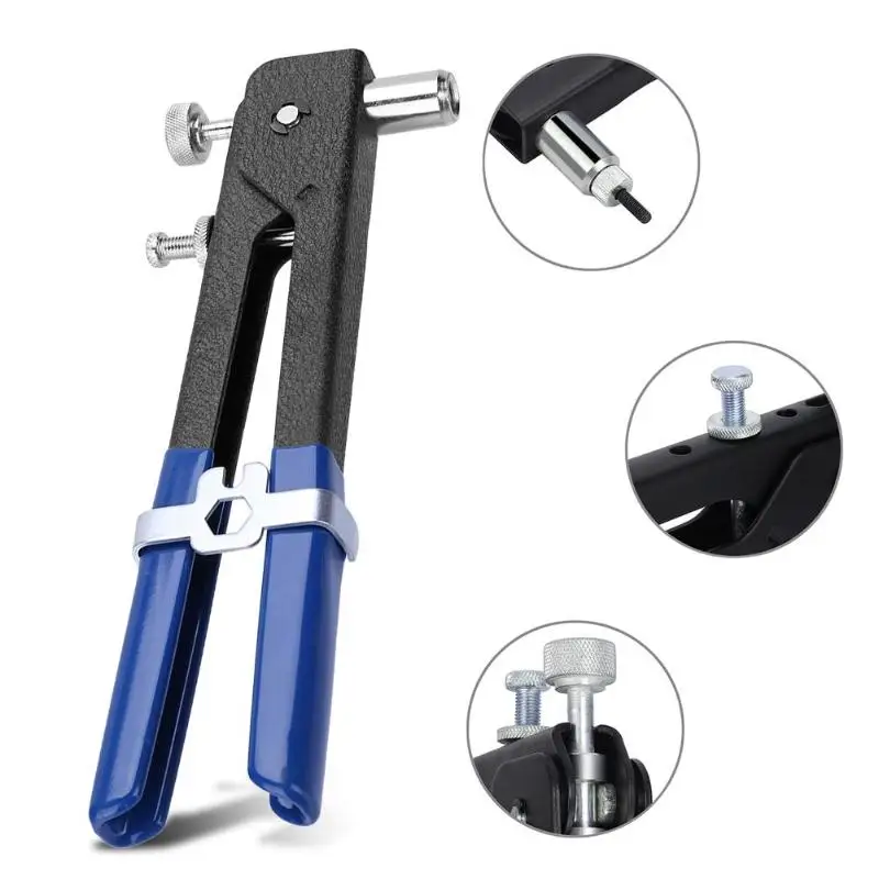 6/86pcs вытяжная заклепка пистолет Heavy Duty гайка Резьбовая вставка ручной клепальный