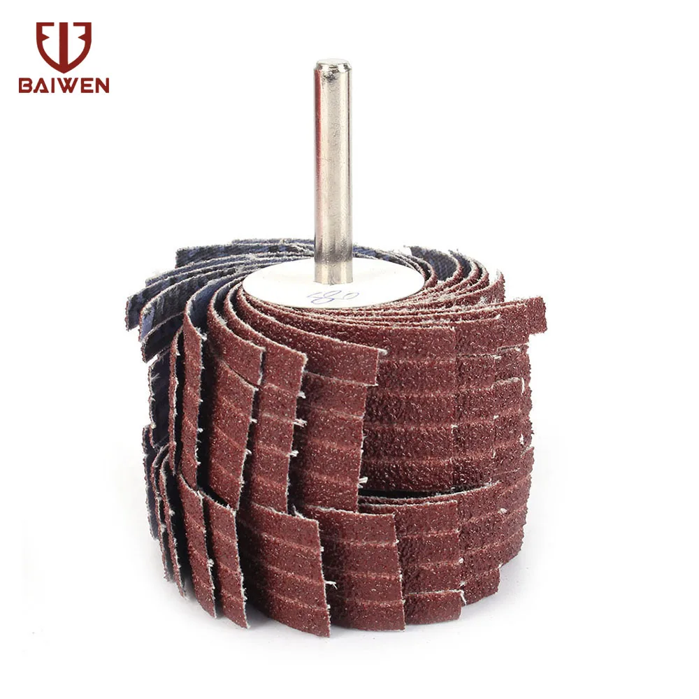 Sanding Flap Wheels Emery Cloth Silk Wheel Wood Polishing Tool 6mm Shank 80-600 Grit Sanding Flap Wheels Emery Cloth Silk Wheel Wood Polishing Tool 6mm Shank 80-600 Grit