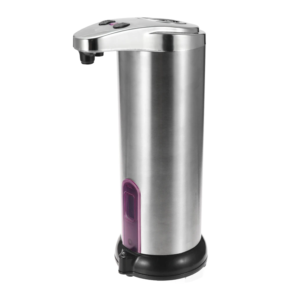 

260ml Automatic Liquid Soap Dispenser Touchless Sensor Soap Dispensers Pump Shower Stainless Steel Kitchen Bathroom Soap Bottle