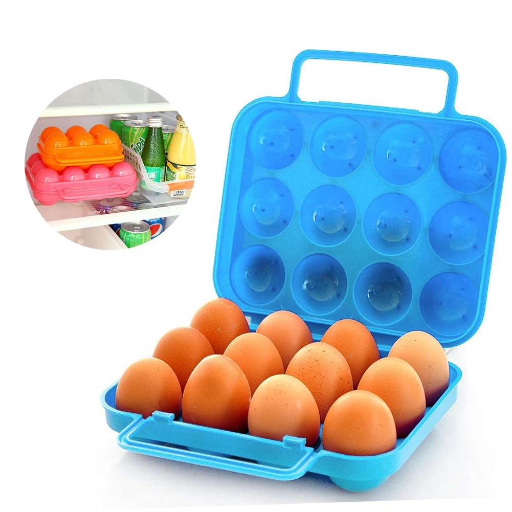 

New Plastic Holder Eggs Storage Box Container Case Folding Basket Protect and Reusable Convient for egg Move