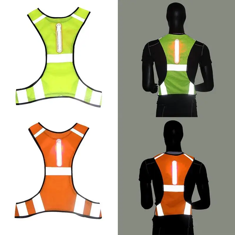 

Unisex Outdoor Night Riding Running LED Light Reflective Vest Sports Vest