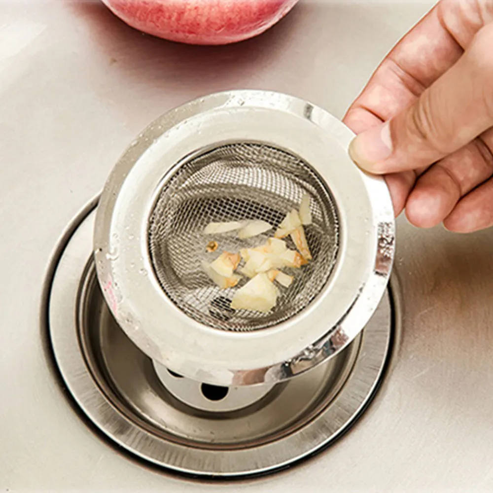 

Sink Strainer Filter 11cm filter net Stainless Steel Kitchen Waste Drain Stopper Basket Plug Hair Catcher