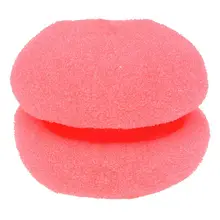 Горячее предложение! Распродажа! 6 пачек женская мягкая желтая розовая губка для укладки волос бигуди