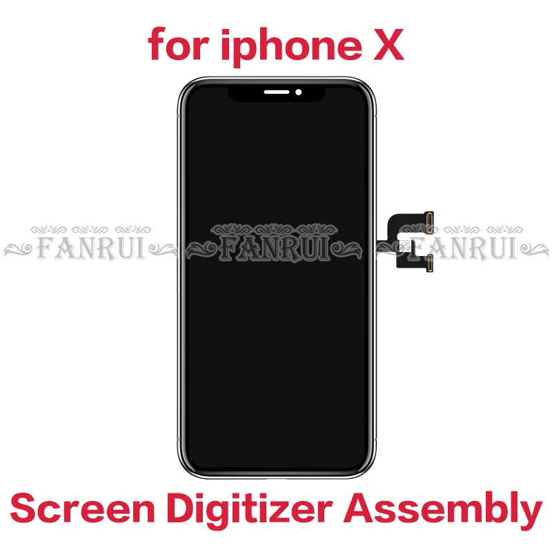 ЖК-экран качества AAA для iPhone X сменный дисплей в сборе с оригинальным дигитайзером