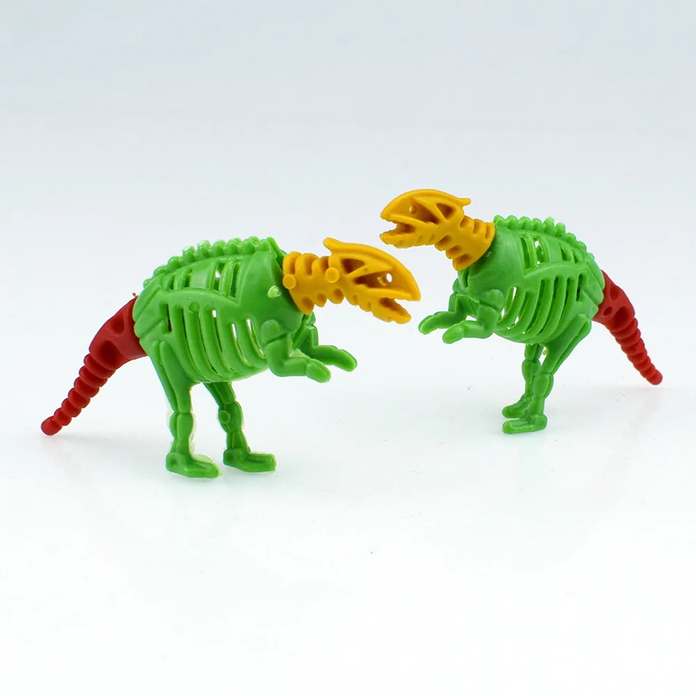 10pcs/lot Mini DIY Assemble Dinosaurs Fossil Animals Model Toys Self-Locking Bricks Toys for Kids Gift