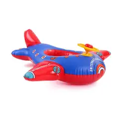 Дети ребенка плаванию с рисунком самолета в форме поплавок круг игрушки для купания детский бассейн для детей 0-3 лет
