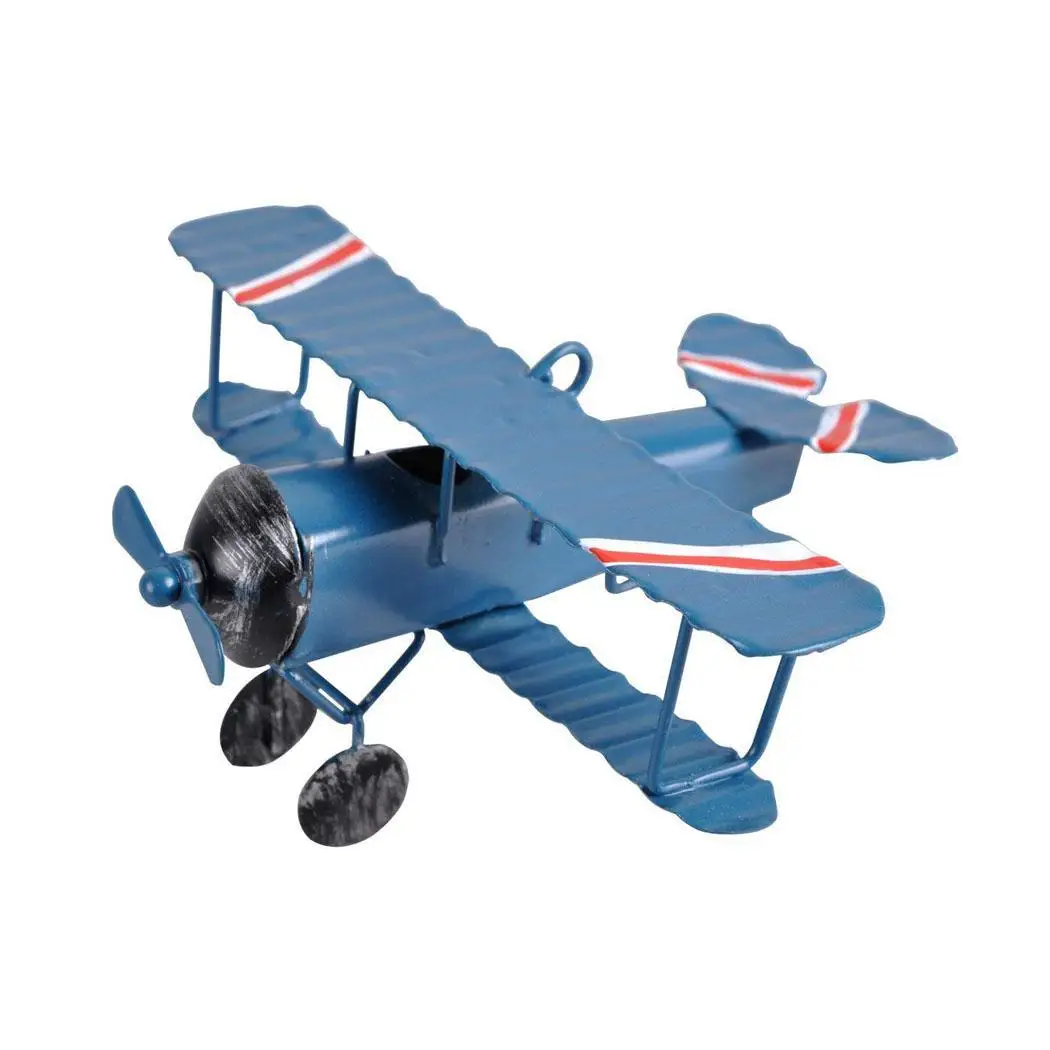 Red Model Handmade Home Living Iron Room Creative Vintage Aircraft 01kg Decoration Style Yellow 0 Blue | Дом и сад
