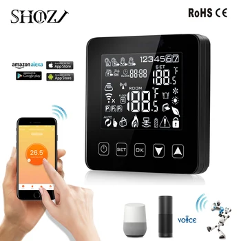 

18NEW Alexa Google Home Thermostat WiFi Programmable APP Temperature Controller for Electric Heating with 16A tuya smart life