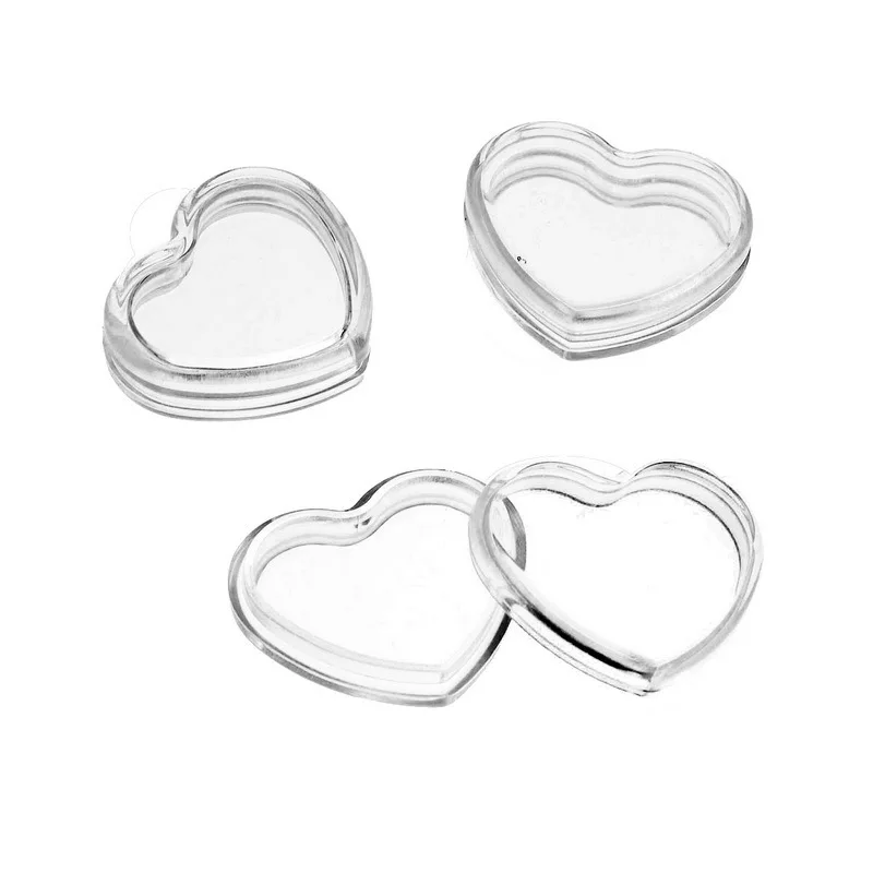 

High transparent Clear Storage Box Heart Shaped Packaging Boxes Wedding Favor Small Containers