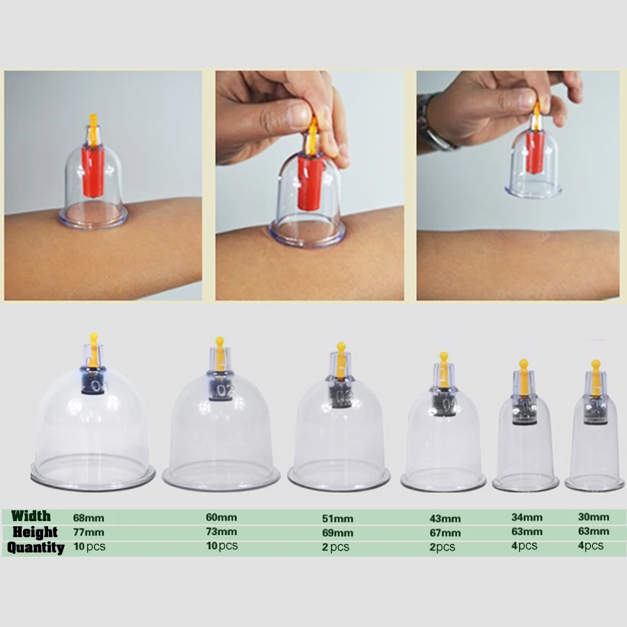 32 шт. всасывающие чашки и кувшин Acupunture Вакуумный Куб набор вентуз антицеллюлитный массажер вакуумные всасывающие банки для терапии набор может