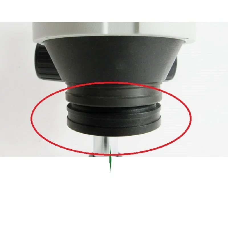 Lente de fixação auxiliar para microscópio estéreo, rosca de montagem, M48 * 0,75 acessórios, 1X AUX, 48 mm