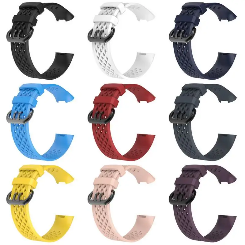 Силиконовые спортивные сменные ремешки для часов ремешок на запястье Fitbit Charge 3