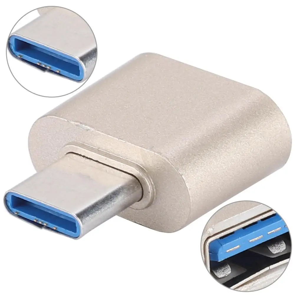 Адаптер USB Type C конвертер для зарядки и синхронизации на мобильный телефон ПК