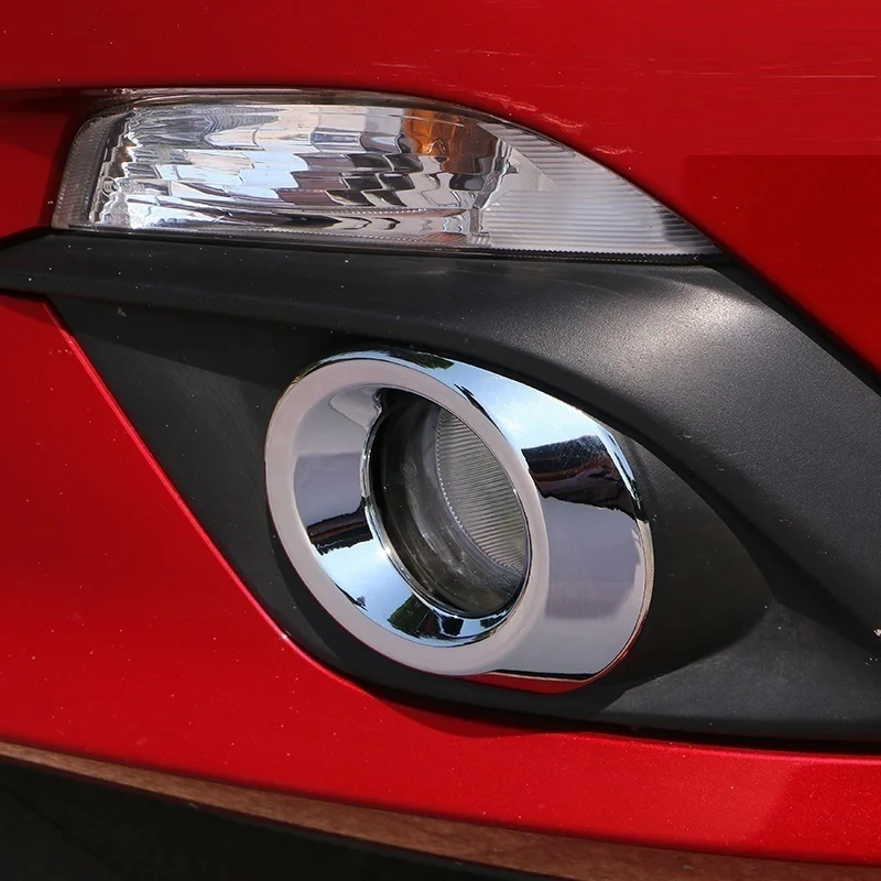 

Automobile Decorative Front Fog Lamp Exterior Dashing Modification Car Styling Accessories Covers Accessory FOR Mazda Axela