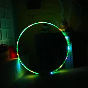 

LED Lighting Fitness Circle Changing Light Rechargable Loose Weight Toy Holiday DIY Decorations 300 Kinds Lighting Effects