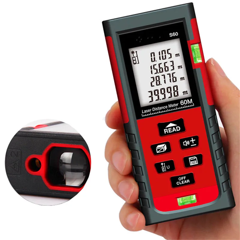 

40M Laser Rangefinder Digital Laser Distance Meter Battery-powered laser Range Measurer