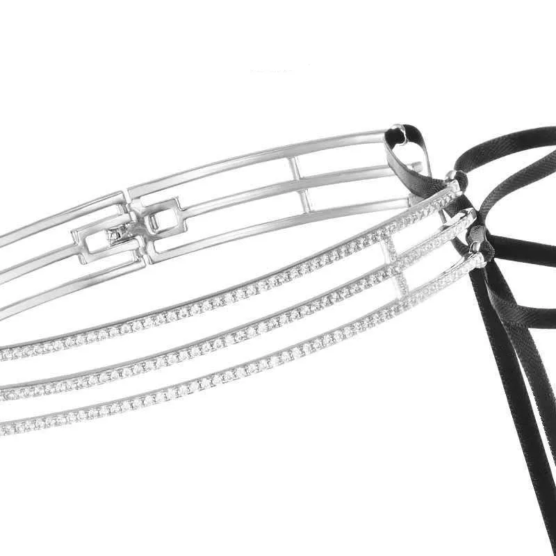 

Fits Monaco Jewelry with Women's Party Jewelry Gift Charm 925 Sterling Silver Micro-set Zircon Straps Collar