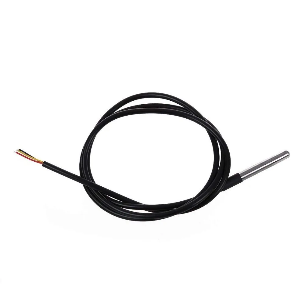 DS18b20 Stainless Steel Package Waterproof 1M/2M/3M DS18b20 Temperature Probe Temperature Sensor 18b20 For Arduino Diy Kit