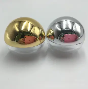 

500pcs new 5g High Quality ball shaped Acrylic Jar with gold/silver lid, 5ml Sample Eye cream Lip Gloss Container