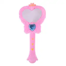 1 шт. Милая Розовая фея волшебное зеркало пластиковая игрушка для куклы аксессуар макияж зеркала дети ролевые игры обучающая игрушка