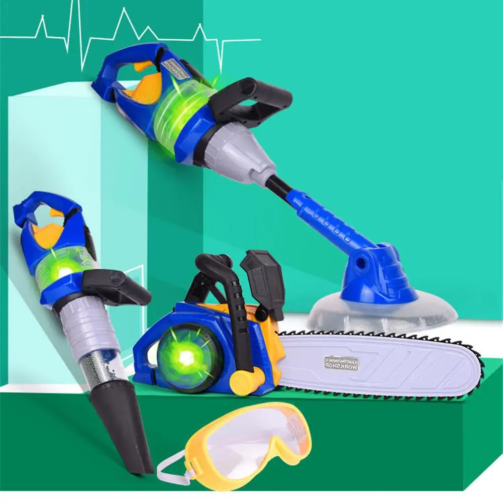 

Simulation Puzzle Play House Tool Electric Saw Vacuum Cleaner Weeder Toy Brain Game for Children Kids