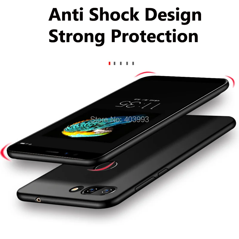 Мягкий чехол OPPO A5S с полной защитой мягкий силиконовый накладка для Realme XT X2 черный