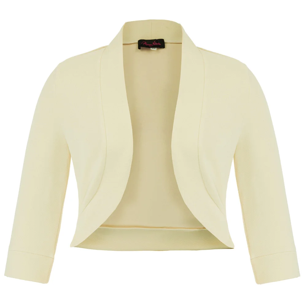 

Womens Shrug Plus Size Ladies Plain Bolero Cropped Tops Open Front Party Wear